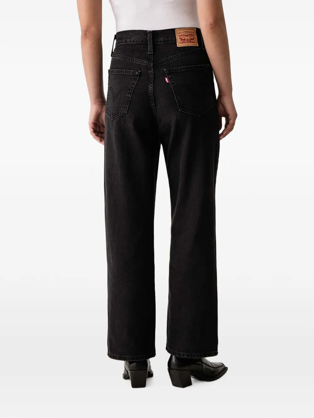 Levi's straight-leg jeans Zwart