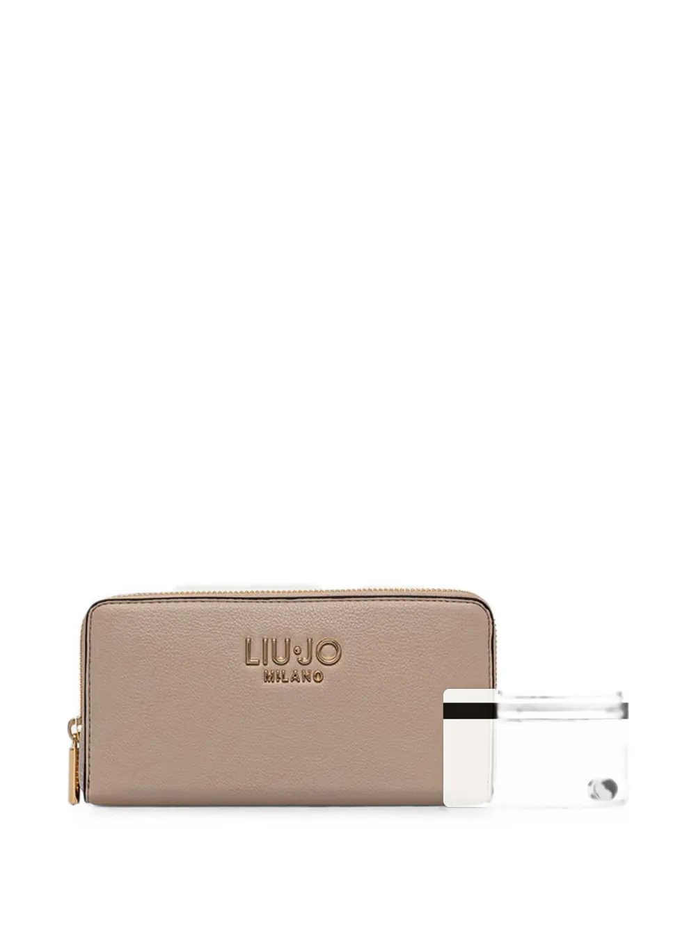 LIU JO Portemonnee met logoplakkaat Beige