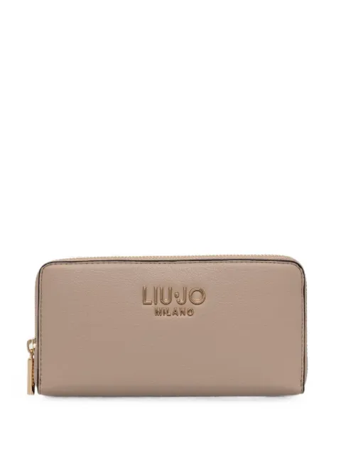 LIU JO logo-plaque zip-around wallet