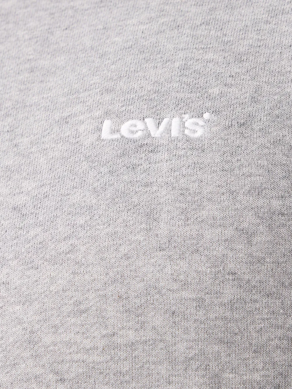 Levi's logo-embroidered crew-neck sweater Grijs