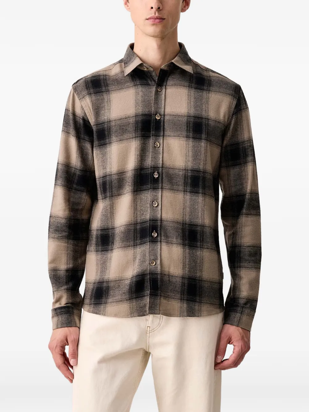 Lindbergh check-pattern long-sleeve shirt