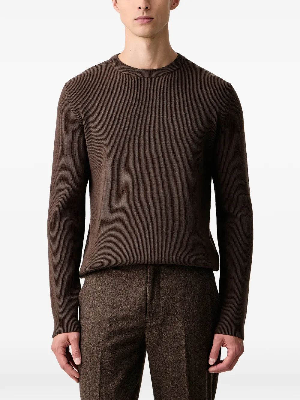 Lindbergh ribbed-knit crew-neck sweater