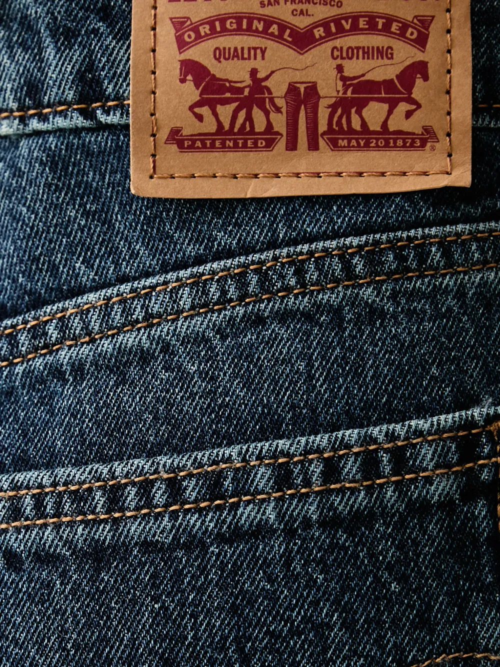 Levi's straight-leg jeans Blauw