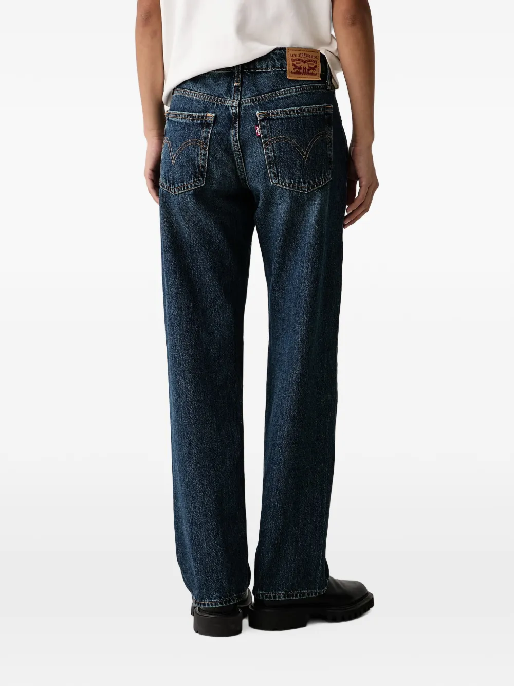 Levi's straight-leg jeans Blauw