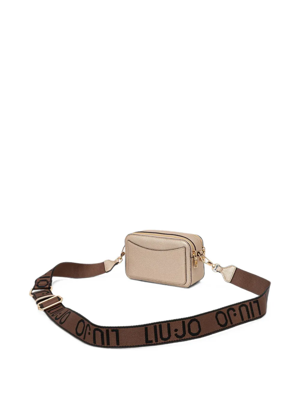LIU JO Crossbodytas met logoplakkaat Goud