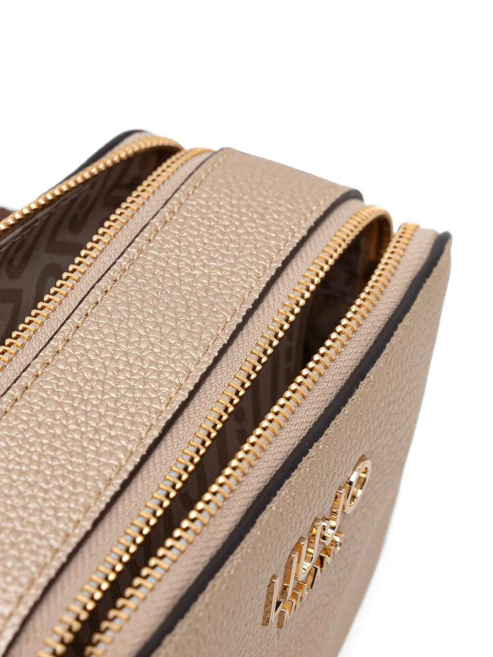 LIU JO Crossbodytas met logoplakkaat Goud
