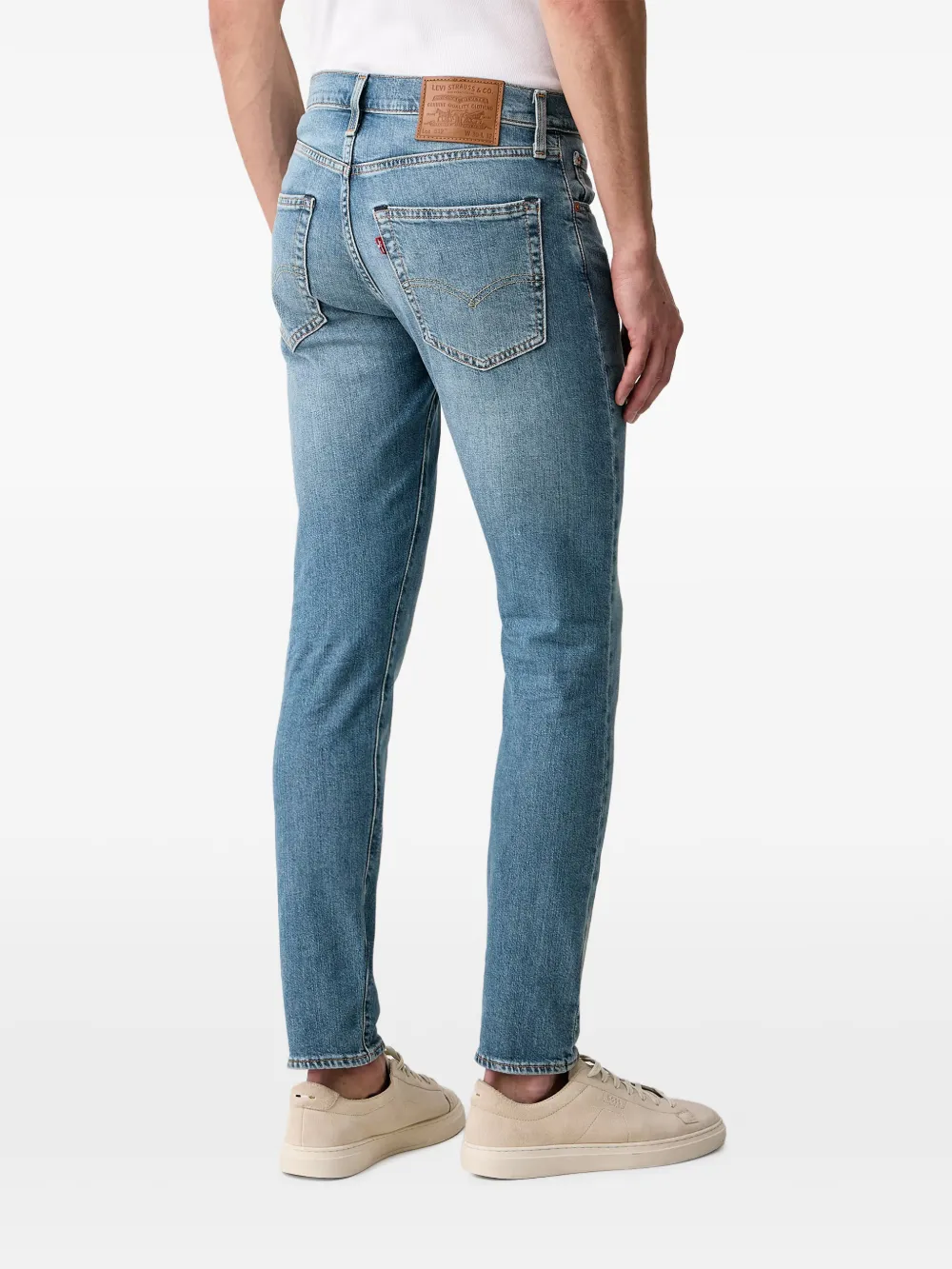Levi's 512 faded-effect slim-fit jeans Blauw