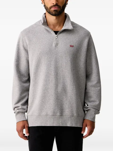 Levi's quarter-zip logo-patch sweatshirt