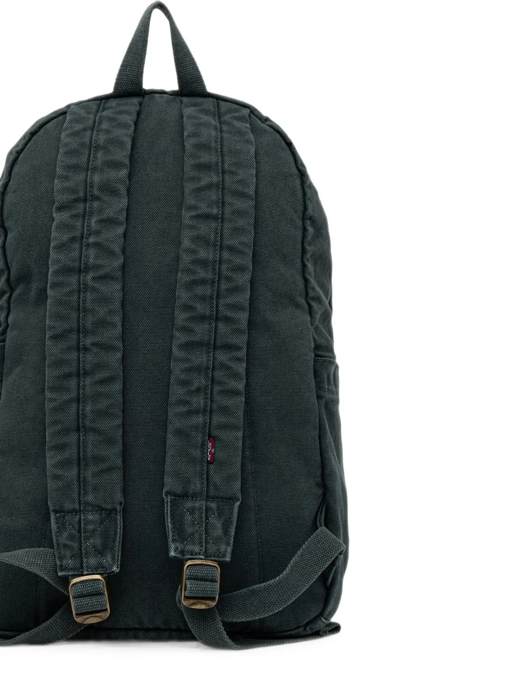 Levi's logo-patch canvas backpack Groen
