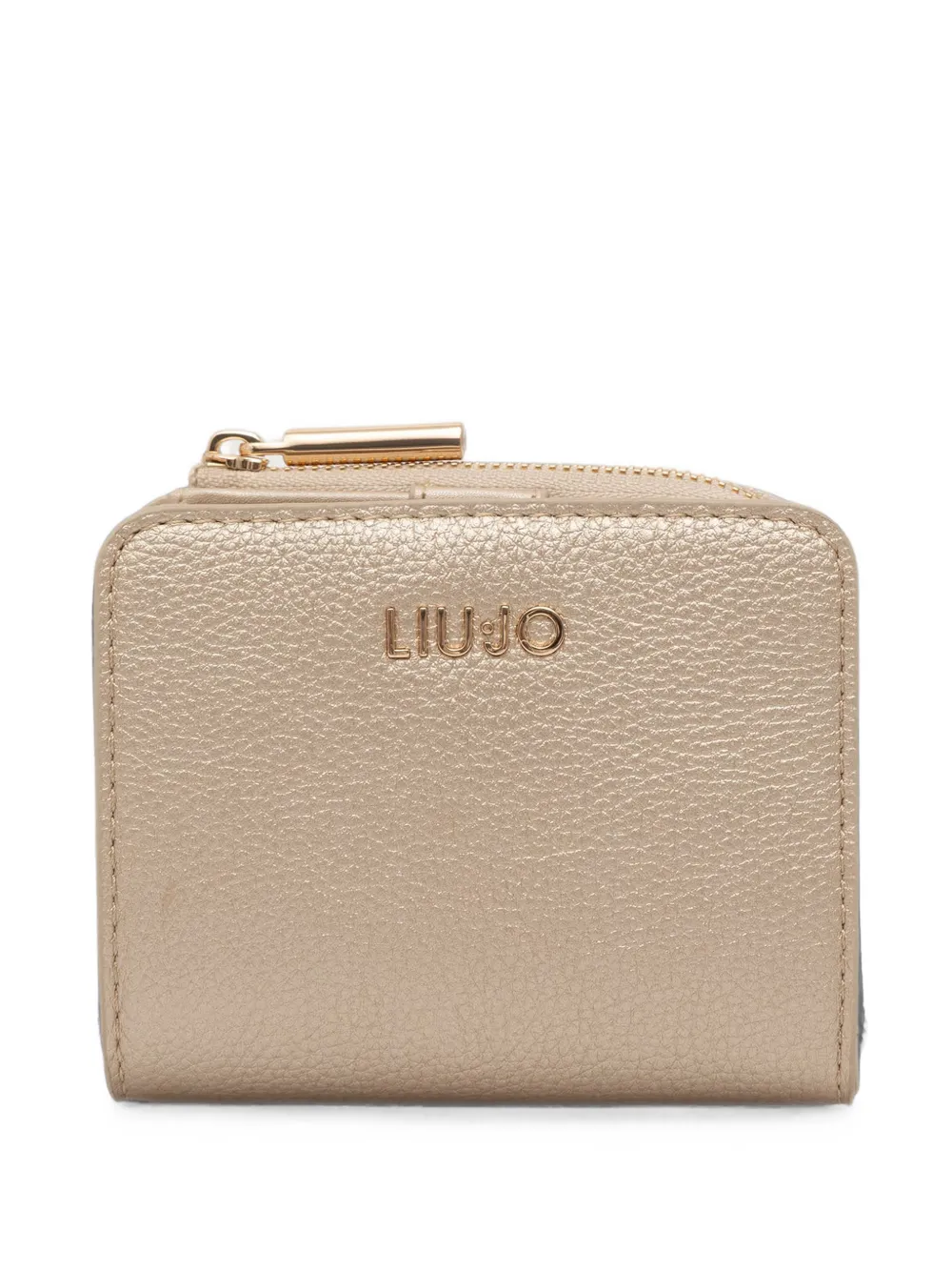 LIU JO logo-plaque wallet - Oro