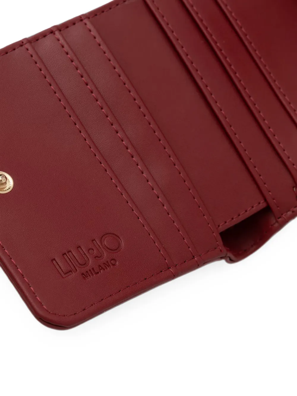 LIU JO Portemonnee met logoplakkaat Rood