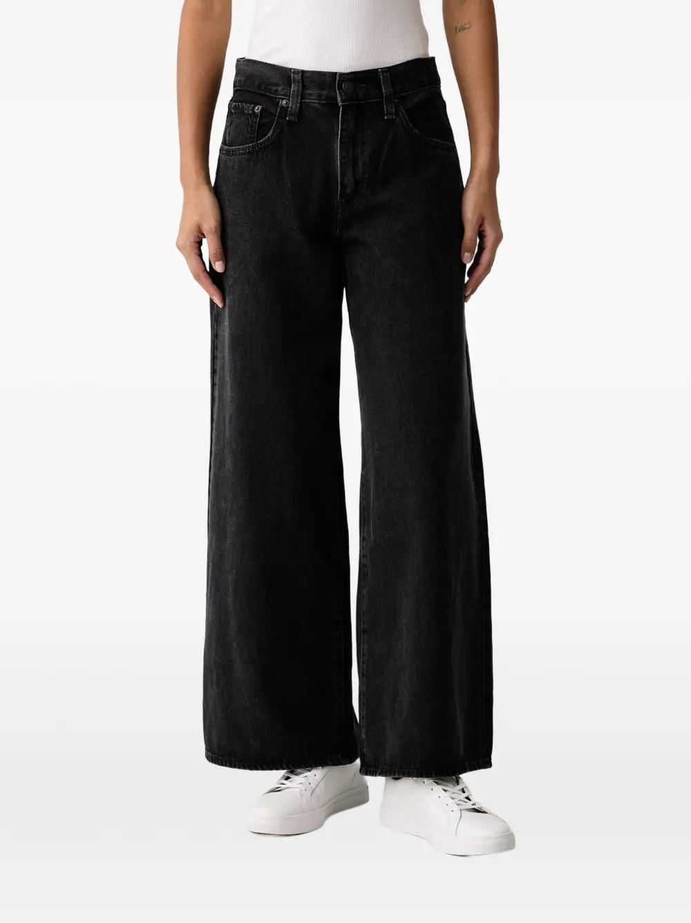 Levi's faded-effect wide-leg jeans