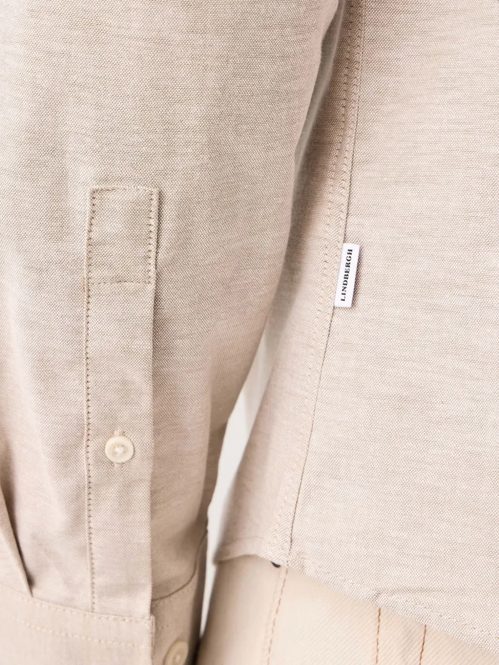 Lindbergh Oxford overhemd Beige