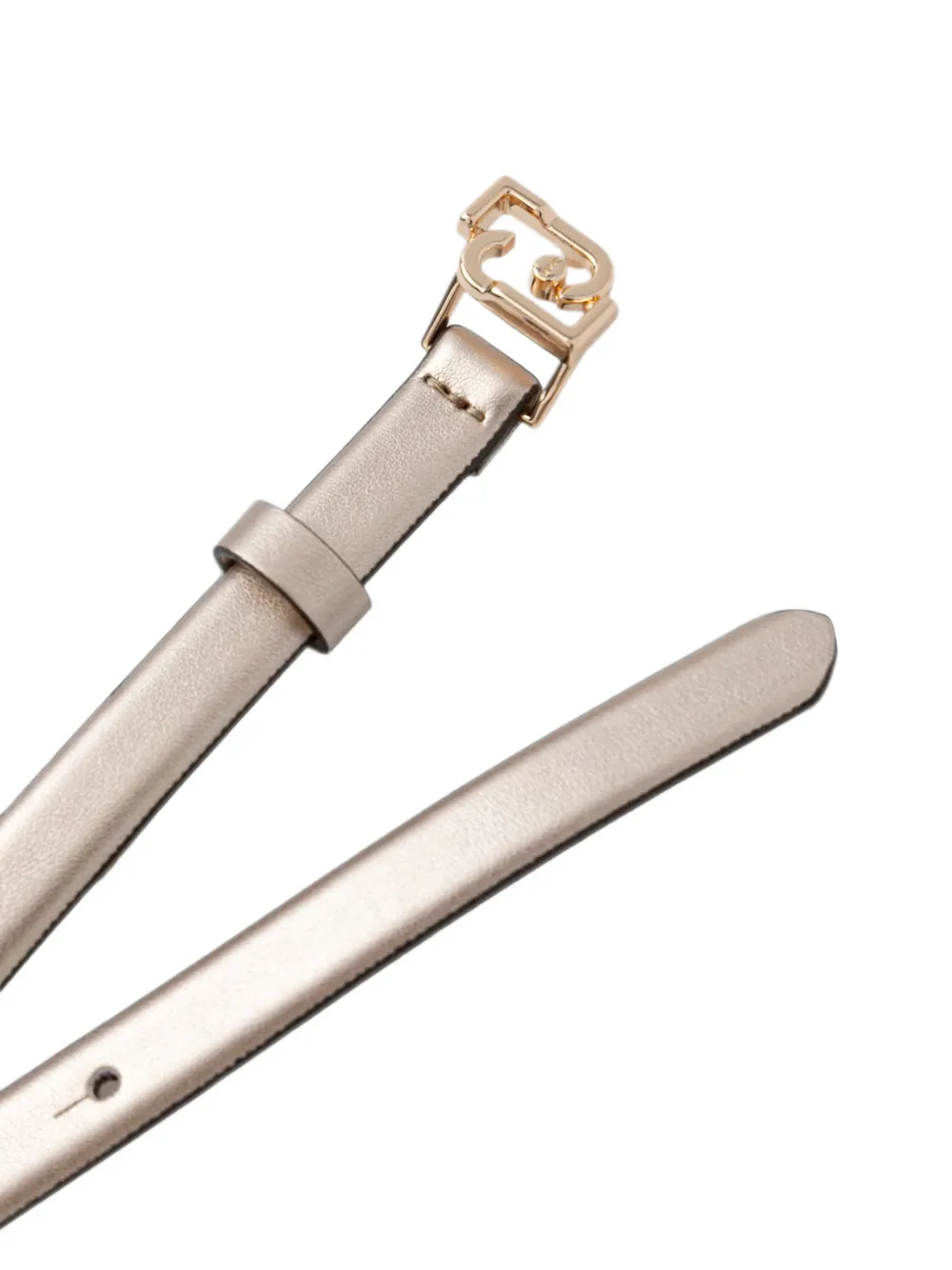 LIU JO Riem met logoplakkaat Goud