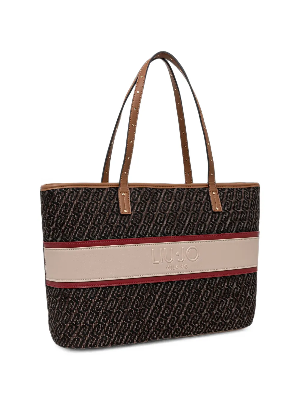 LIU JO medium monogram tote bag Bruin