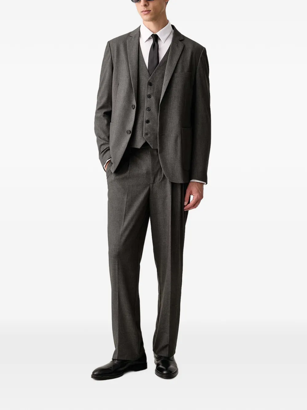 Lindbergh Blazer met enkele rij knopen Grijs