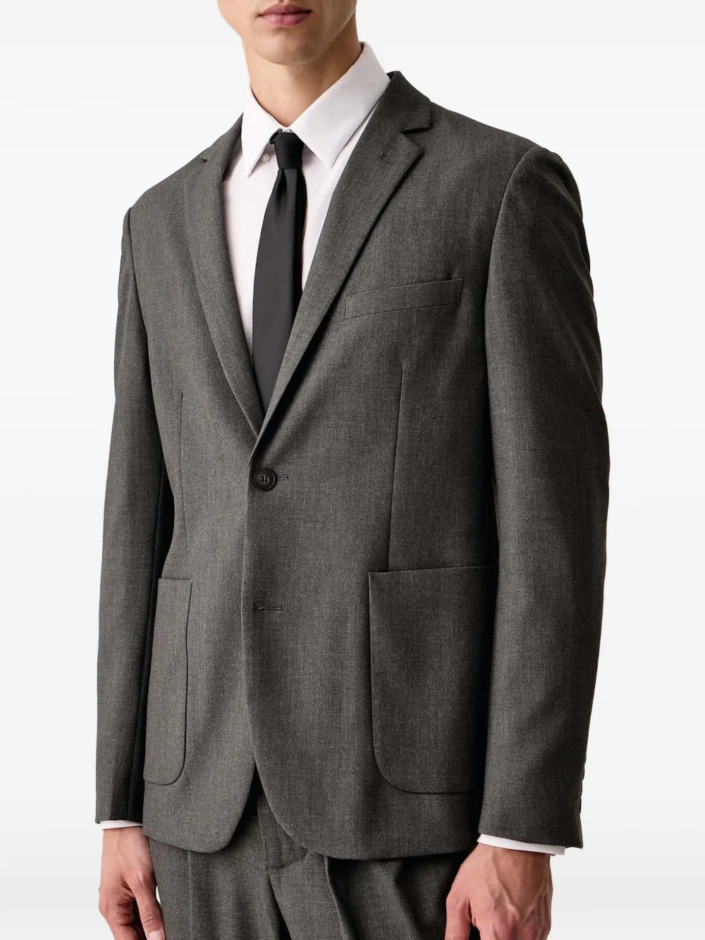 Lindbergh Blazer met enkele rij knopen Grijs