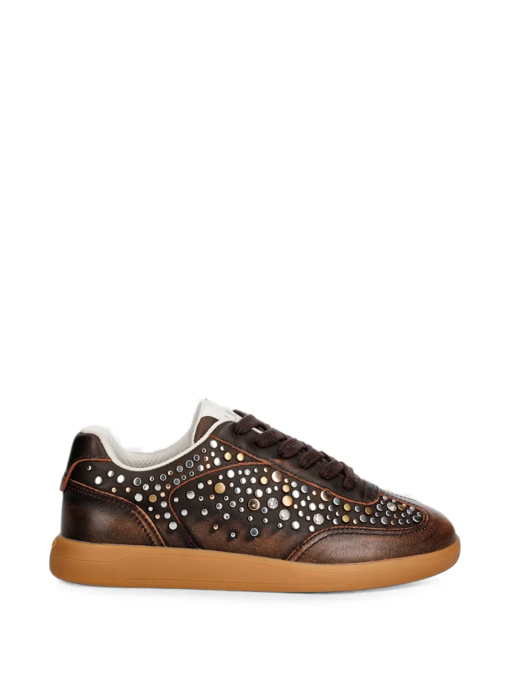 LIU JO stud-embellished leather sneakers