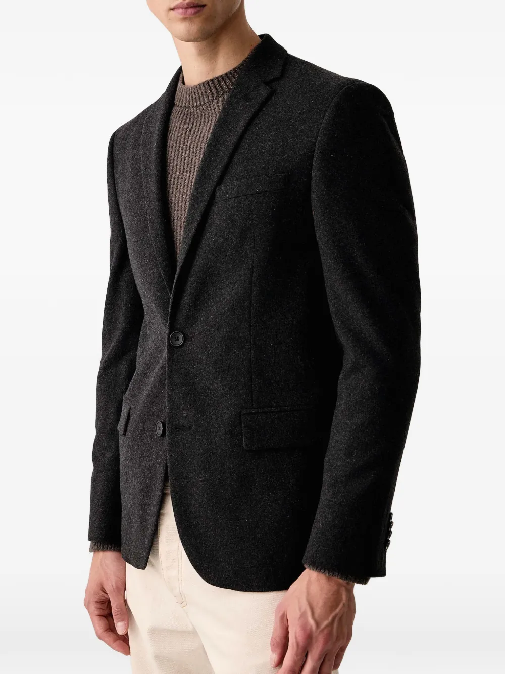 Lindbergh Blazer met enkele rij knopen Grijs