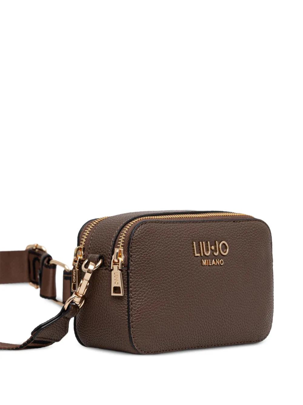 LIU JO Crossbodytas met logoplakkaat Bruin