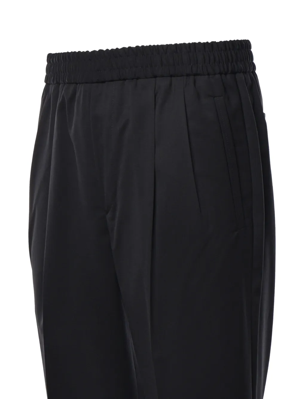 Zegna Plooibroek met elastische taille Zwart