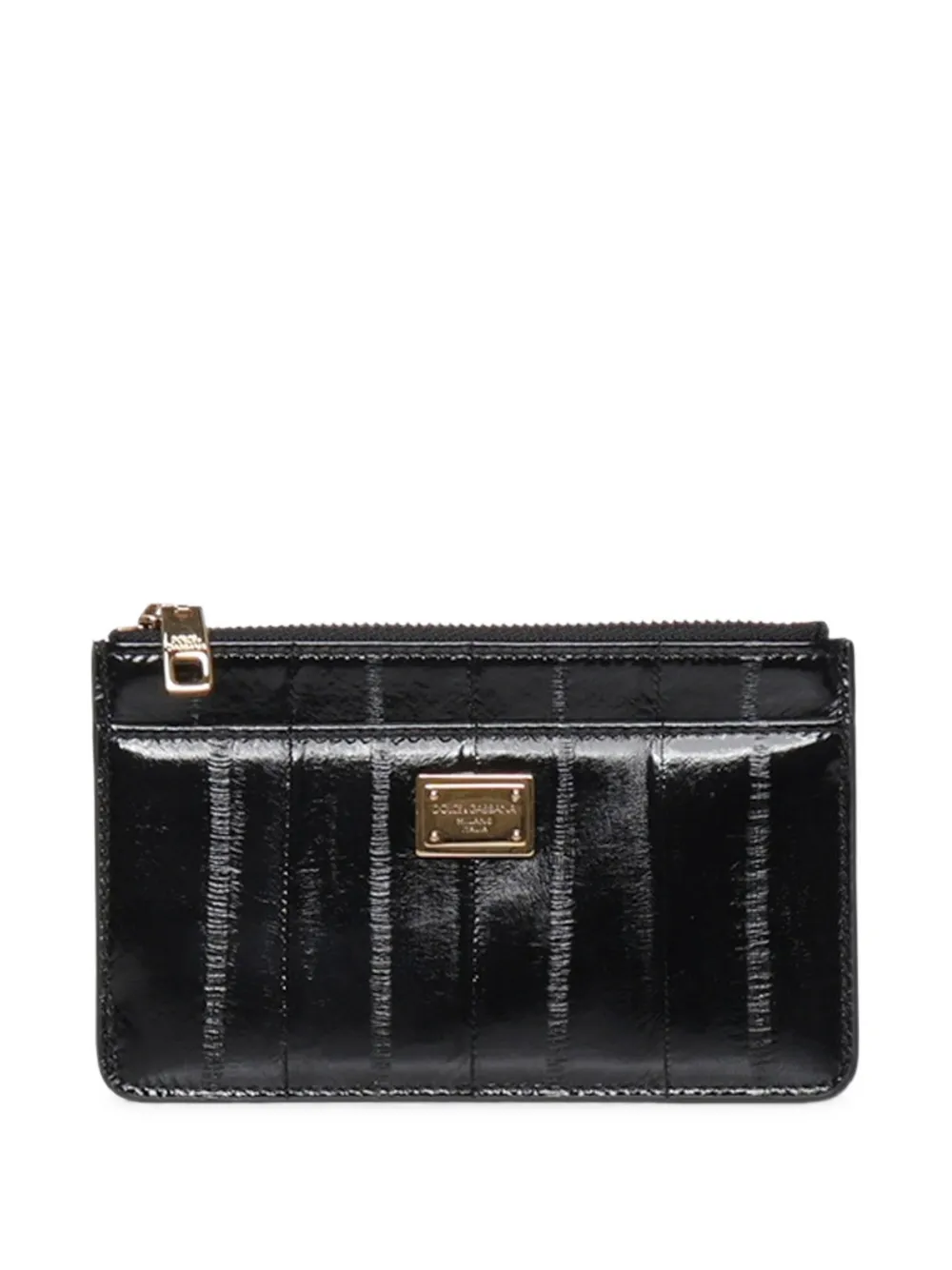 Dolce & Gabbana logo-plaque panelled card holder