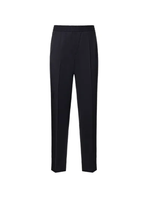 Zegna pleated elasticated-waistband trousers