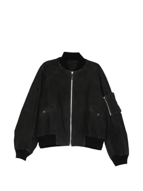 Devoa calf leather bomber jacket