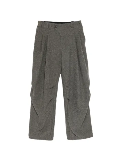 Devoa pleated virgin-wool trousers