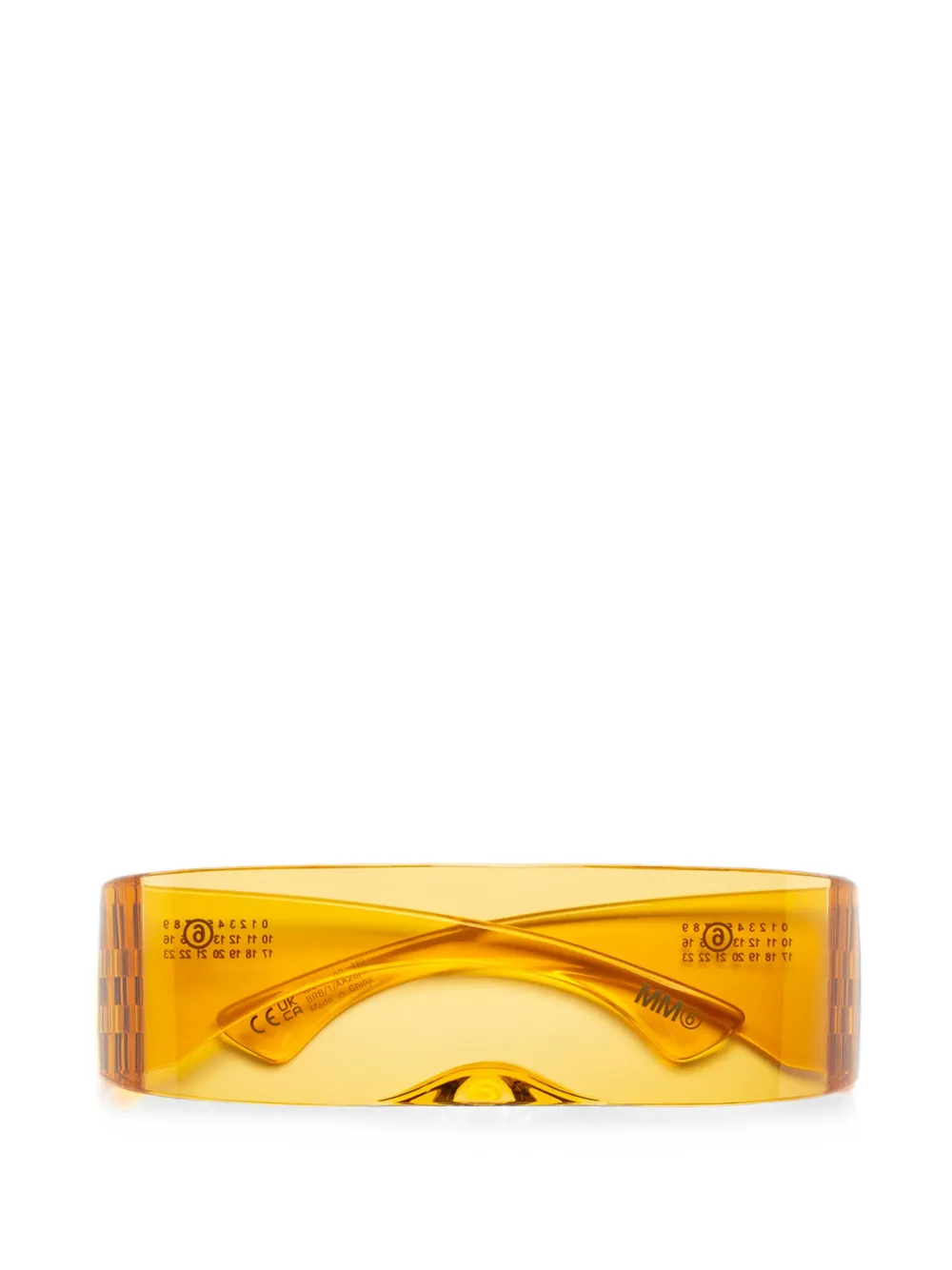 MM6 Maison Margiela geometric-frame sunglasses - Giallo