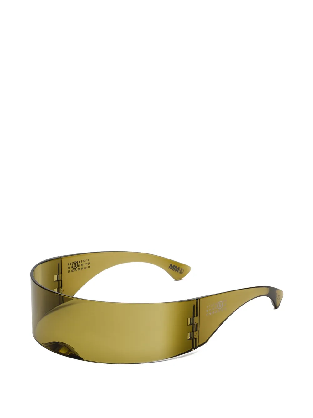 MM6 Maison Margiela wikkel zonnebril Bruin