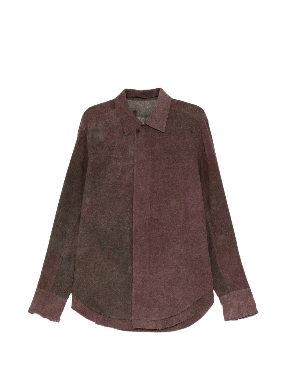 Ziggy Chen Faded-effect Concealed-fastening Shirt In Multi