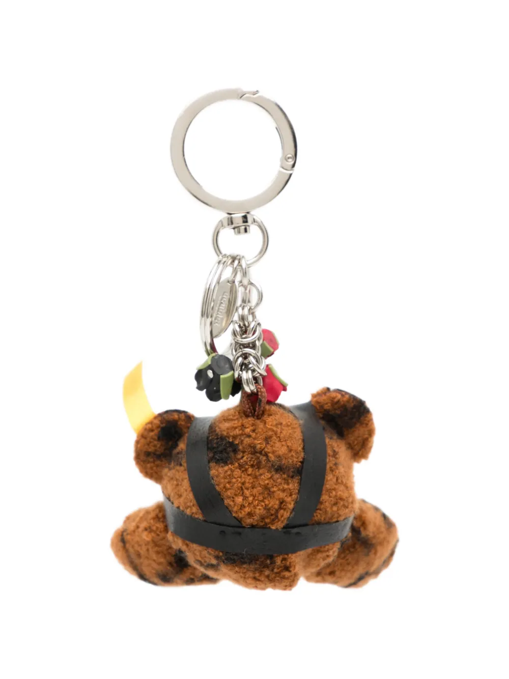 Doublet Sleutelhanger met gasmasker en beer-patroon Bruin