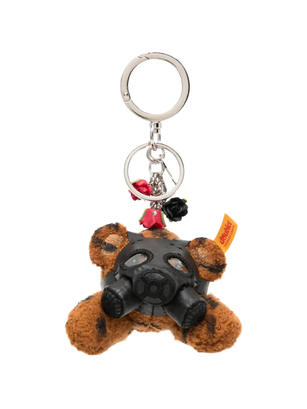 Doublet Sleutelhanger met gasmasker en beer-patroon Bruin