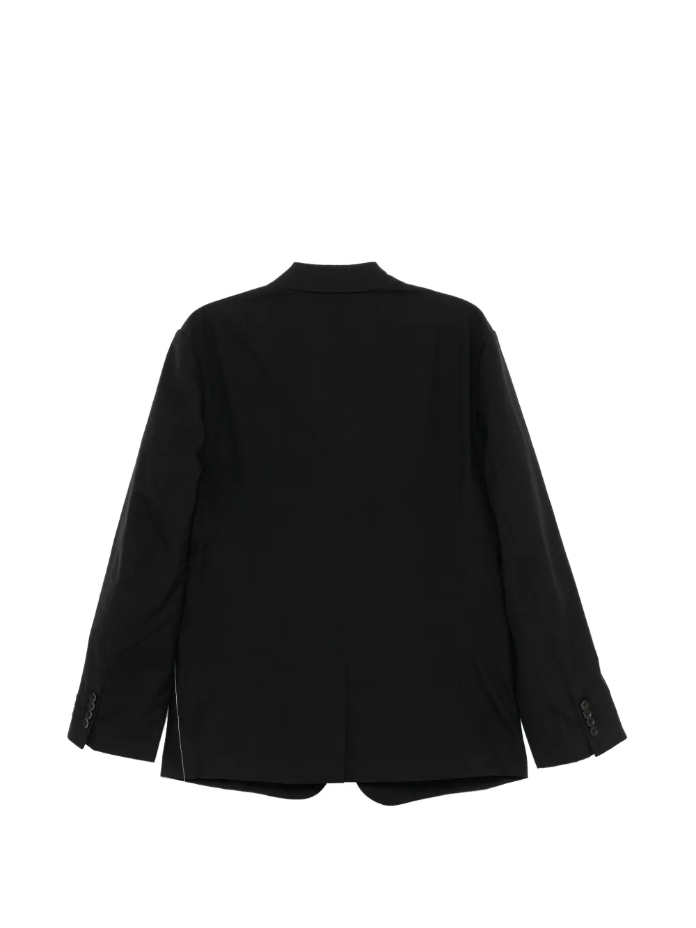Doublet Gerafelde blazer met tekst-print Zwart