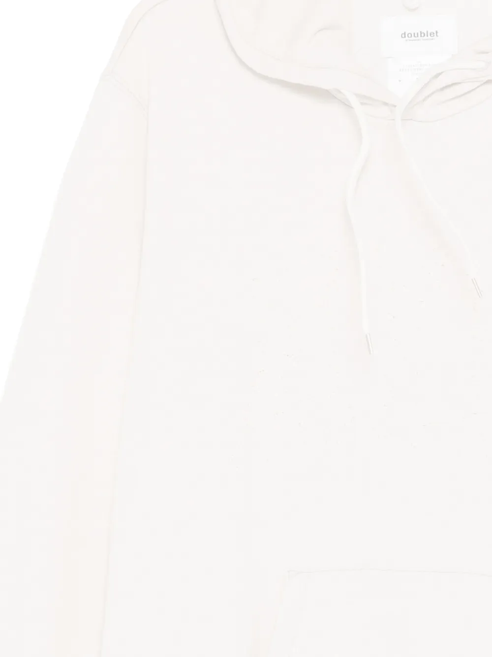 Doublet Hoodie met trekkoord Beige