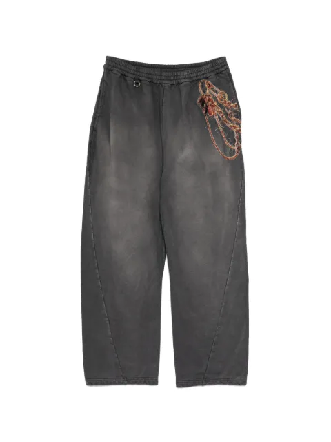 Doublet chain-embroidery track pants
