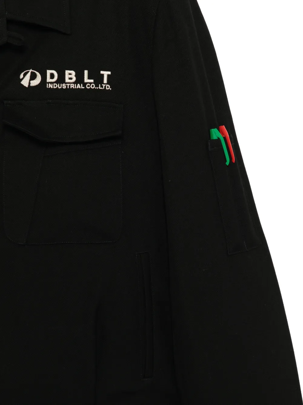 Doublet Jack met borduurwerk Zwart