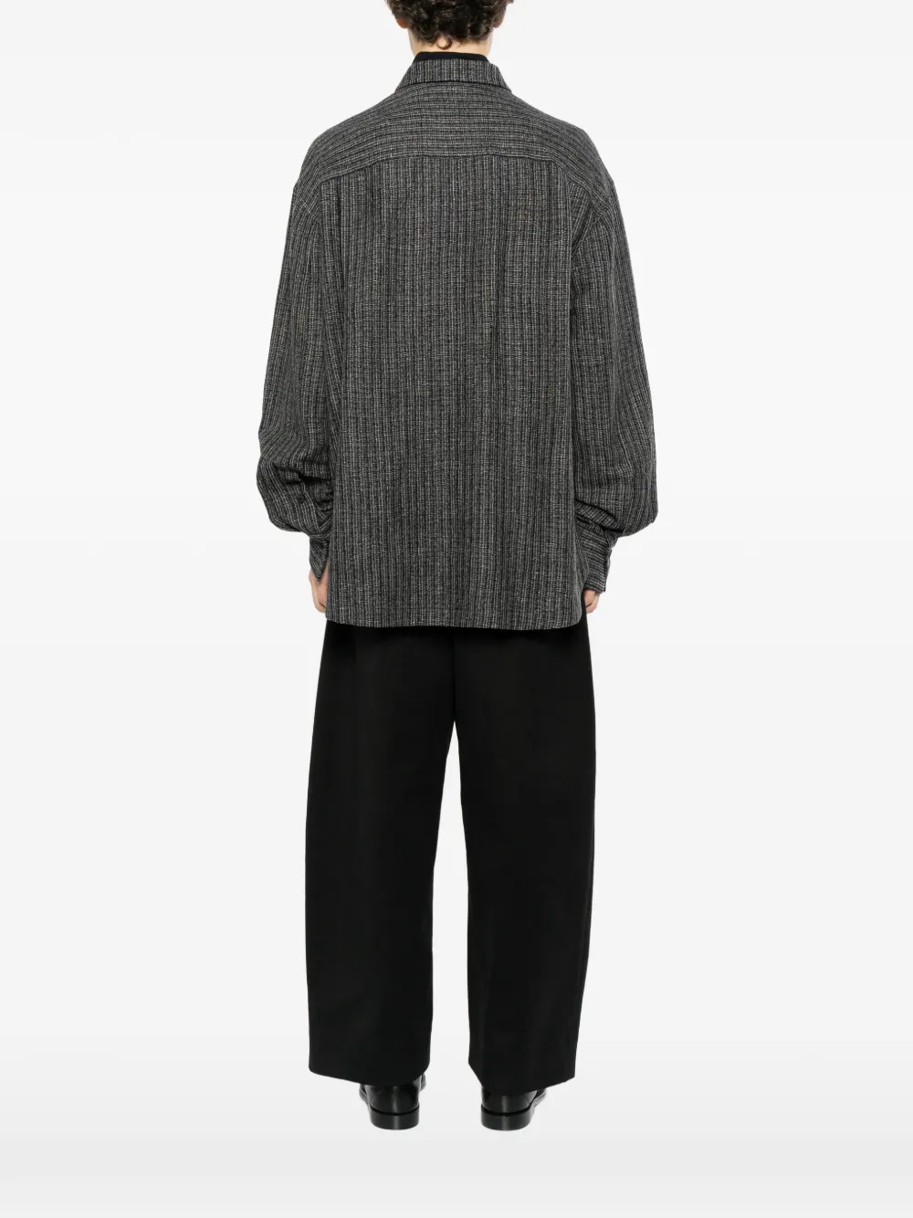 Ziggy Chen Stripe-patterned Patch-pocket Shirt In Blue