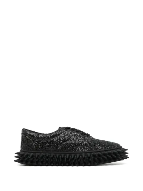 Doublet glitter-effect spiked-sole sneakers