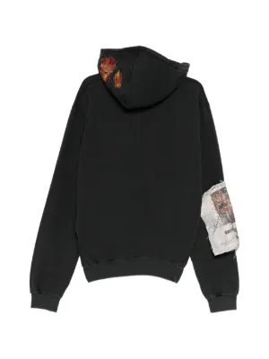 SAINT MXXXXXX x De La Soul Distressed Graphic Hoodie | Grey | FARFETCH