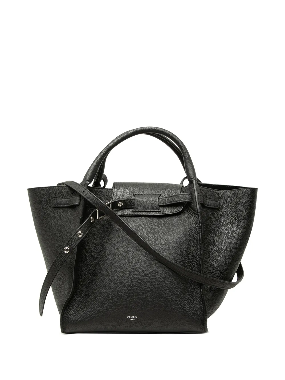 Celine Pre-Owned 2010-2026 Small Supple Grained Calfskin Big Bag satchel - Nero