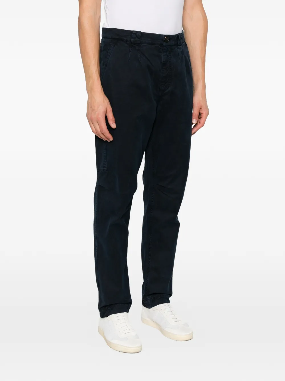 Brunello Cucinelli zip-pocket cargo pants Blauw