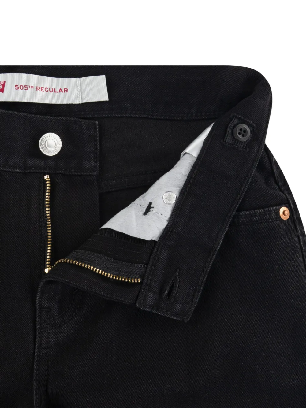 Levi's Kids 505 Regular jeans Zwart