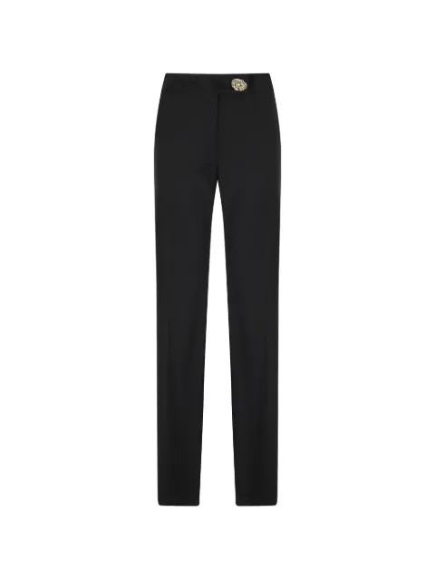 Raquel Diniz button-detail straight-leg trousers