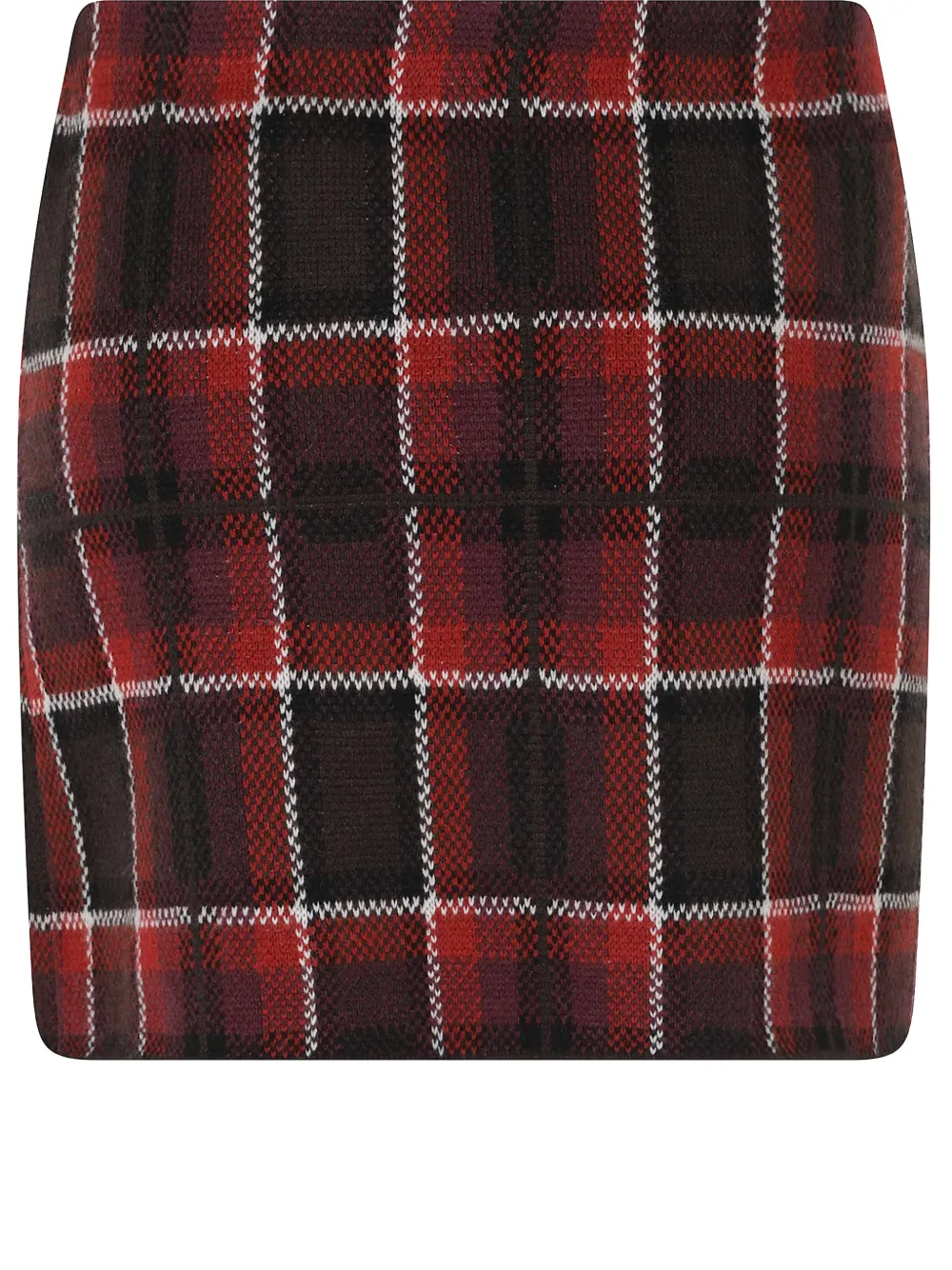Guest In Residence Tartan jacquard wikkelrok Rood