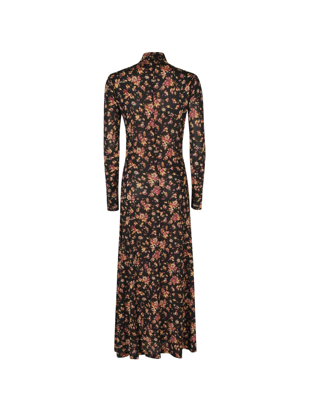 Ulla Johnson Ida gesmockte midi-jurk met bloemenprint Zwart
