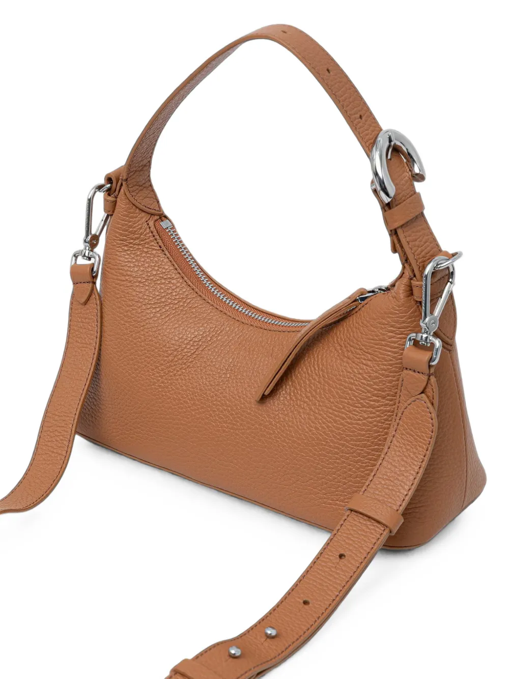 Coccinelle Leren shopper met gespdetail Bruin