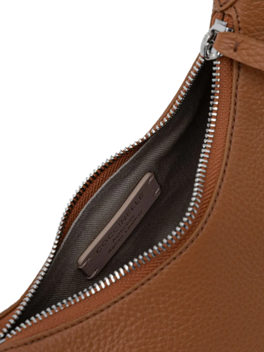 Coccinelle Leren shopper met gespdetail Bruin