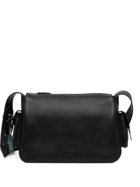 Coccinelle grainy logo-print shoulder bag